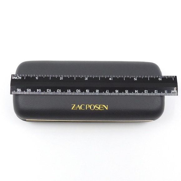 ZAC POSEN Grey & Gold Eyeglasses Case - Picture 4 of 6